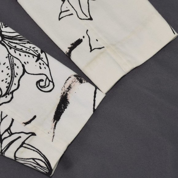 Alanni Lily Floral Stretchy Womens Blaser Jacket Two Button Front Black White 4 - Picture 14 of 15